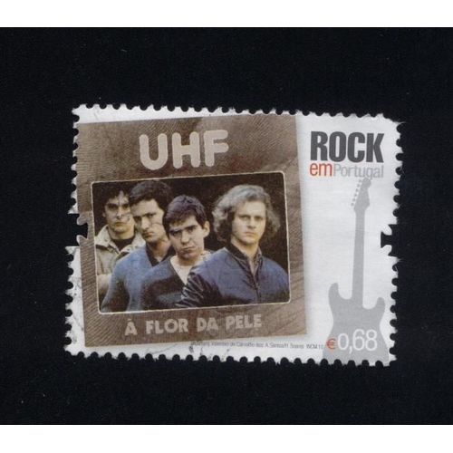 Timbre Oblitéré Used Stamp Uhf A Flor Da Pele Rock Em Portugal 0,68 Euro Portugal 2010 Wns N° Pt077.10