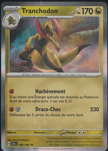 Carte Pokémon - Tranchodon - 046/064 - Holo-Rare - Fable Nébuleuse