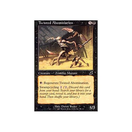 Abomination Perverse ( Twisted Abomination ) - Magic Mtg - Fleau Vf E 76 - C