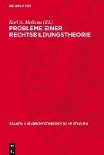 Probleme Einer Rechtsbildungstheorie