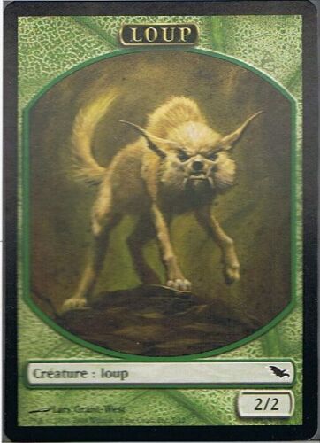 Jeton Loup ( Token Wolf) - Magic Mtg - Sombrelande Vf Mint 308 - C