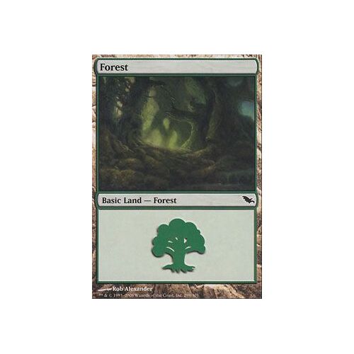 Forêt 299 ( Forest) - Magic Mtg - Sombrelande Vf Mint 299 - C