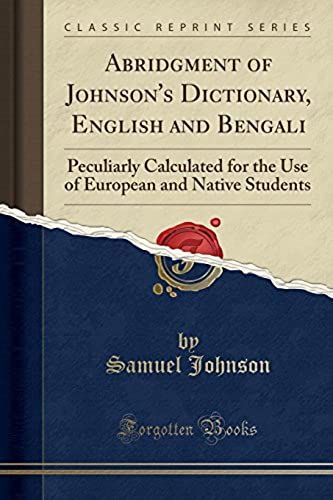 Johnson, S: Abridgment Of Johnson's Dictionary, English And