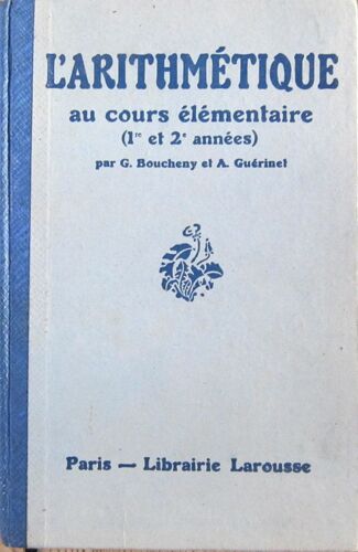 L'arithmetique Au Cours Moyen (1er Et 2eme Annees)