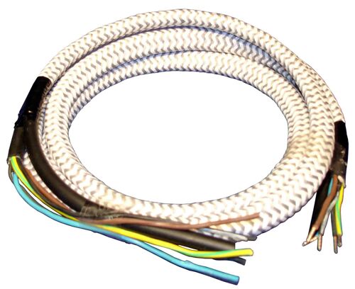 Cordon de centrale vapeur + 5 fils 2 m