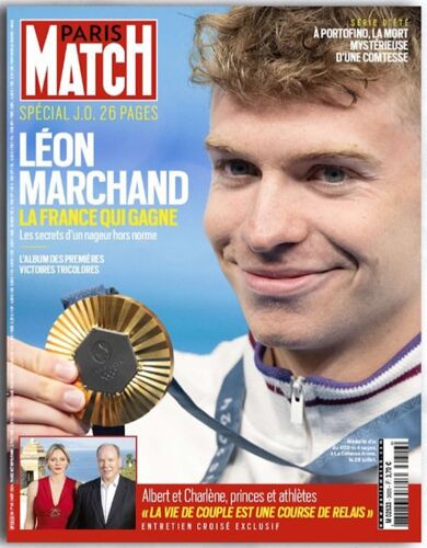 Paris Match 3926 Du 1er Août 2024 - Le Nageur Léon Marchand Et Les Jeux Olympiques De Paris