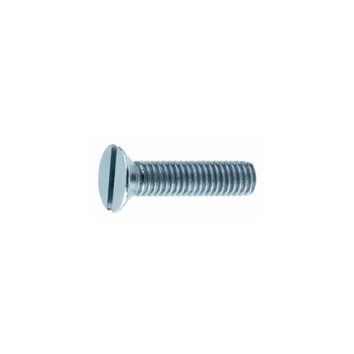 Blister de 40 vis metaux tête fraisée fendue Ø 4 x 12 mm acier zingué