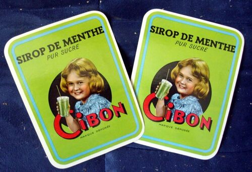 Lot  De 2 Images Publicitaires Cibon
