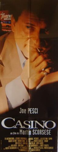 Casino - Affiche Pantalon Originale De Cinéma - Format 60x160 - De Martin Scorsese Avec Robert De Niro, Sharon Stone, Joe Pesci, James Woods - Année 1995