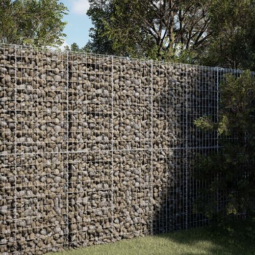 Vidaxl Panier Gabion Avec Couvercle 100x50x200 Cm Fer Galvanisé