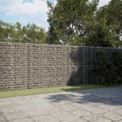Vidaxl Panier Gabion Avec Couvercle 750x100x200 Cm Fer Galvanisé