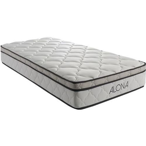 Matelas Alona A Ressorts + Memoire De Forme 80 Kg/M3 + Alese 80x200 Hauteur +/- 25,5 Cm - Accueil Moelleux - Soutien Equilibre - 5 Zones De Confort - Hypoallergenique
