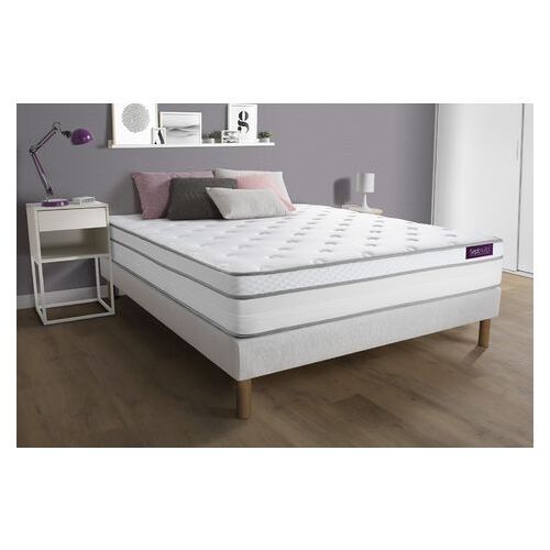 Matelas 180x200 Memo Luxe Ressorts ensachés + mémoire de forme 5 zones de confort MAXI épaisseur