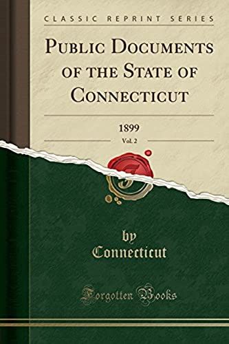 Connecticut, C: Public Documents Of The State Of Connecticut