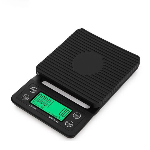Balance À Café Numérique Électroniqque Portable, 5kg/0.1g, Avec Minuterie, Balance De Cuisine Électronique Lcd De Haute Précision