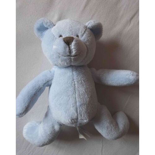Peluche Doudou Ours Bleu Ciel Obaibi Okaidi 27 Cm