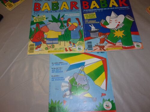 Lot De 3 Revues La Semaine De Babar Numèros 19 / 43 /48