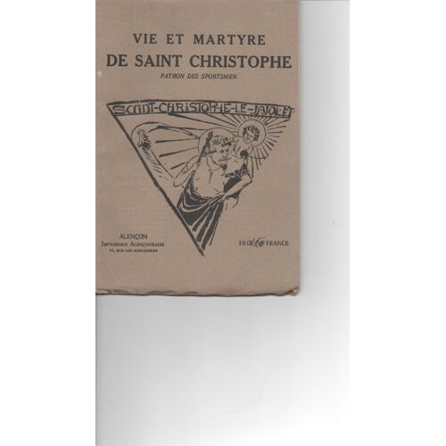 Vie Et Martyre De Saint Christophe  Patron Des Sportsmen