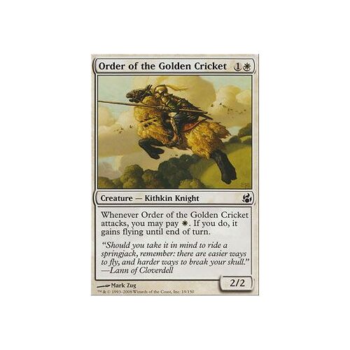 Ordre Du Criquet D'or ( Order Of The Golden Cricket ) - Magic Mtg - Leveciel Vf Mint 19 - C