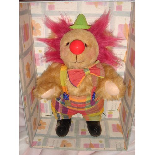 Ours De Collection  Clown Rigolo Modele Unique Artisanal