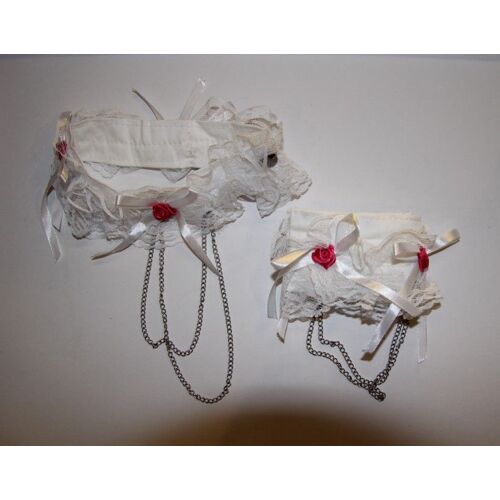 Un Bracelet + Un Collier Pour Cosplay Costume Déguisement Lolita Dentelle