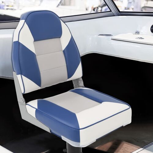 Vidaxl Siège Pour Bateau Avec Dossier Haut Pliable 39x43x58 Cm