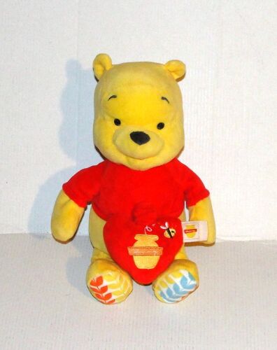 Peluche Winnie Musical Coeur Nicotoy Doudou Winnie L'ourson Berceuse Boite A Musique Disney 25 Cm