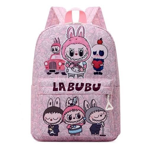 Cartable pour enfants LABUBU mignon dessin animé maternelle sac à dos garçons et filles décontracté sac à dos à la mode SHB8703