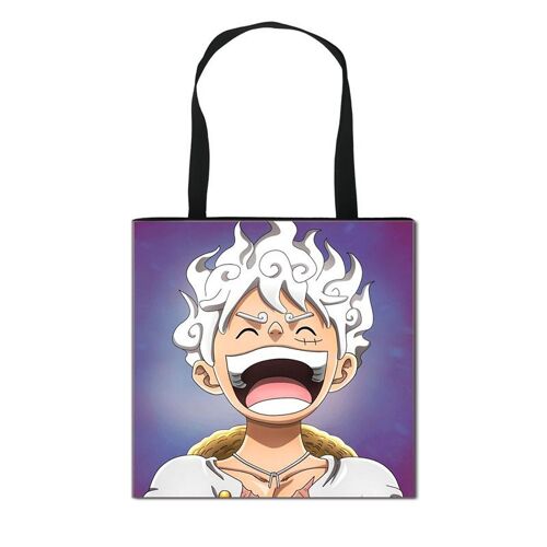 Nika Luffy ¿ sac de courses écologique, sac de rangement Portable moyen, fourre-tout résistant à la saleté pour hommes et femmes SHB1407