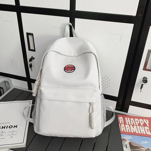 Style japonais doux fille fille sac à dos couleur unie junior lycée étudiant sac version coréenne simple sac à dos hommes SHB3980