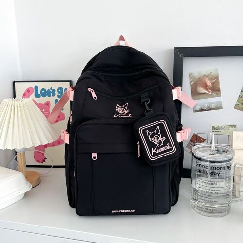 Cartables pour collégiens, sacs à dos de campus simples de style américain pour filles, sacs à dos polyvalents de voyage mignons et doux SHB4333