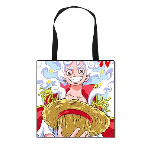 Nika Luffy ¿ sac de courses écologique, sac de rangement Portable moyen, fourre-tout résistant à la saleté pour hommes et femmes SHB1397