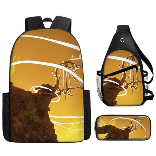 Le Chat Botté 2 sac à dos Le Chat Botté sac d'école sac de poitrine sac à bandoulière trousse à crayons dessin animé SHB2780