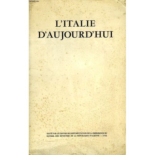 L'italie D'aujourd'hui