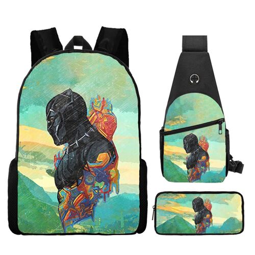 Marvel Animation périphérique Avengers Iron Man sac à dos sac à dos étudiant sac d'école dessin animé ordinateur sac à bandoulière SHB3412