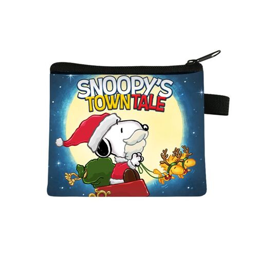 Snoopy porte-monnaie de noël porte-carte pour enfants grande capacité dessin animé mignon sac de rangement pochette pratique SHB1502