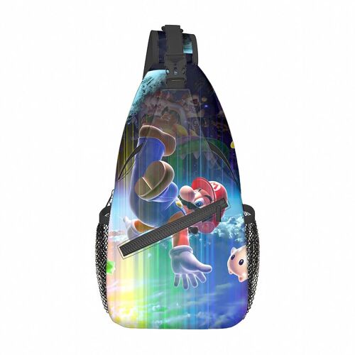 Super Mario Sac à bandoulière moyen sac de poitrine décontracté dessin animé imprimé sac décontracté sac à bandoulière sac de poitrine SHB1750