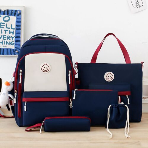Sac d'école style féminin version coréenne, grande capacité, sac à dos pour étudiante du premier cycle du secondaire, sac de tutoriel simple SHB3940