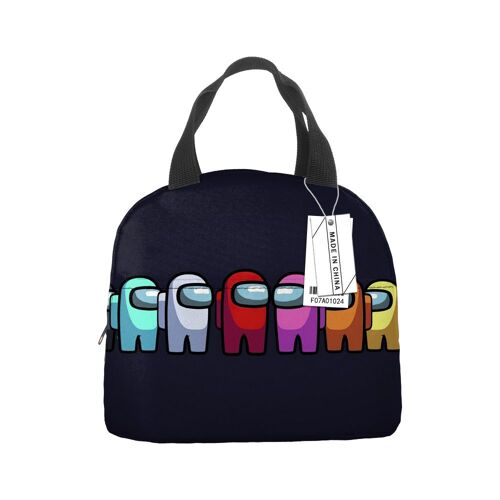 Parmi nous sac à déjeuner imprimé espace loup-garou sac thermique sac de glace sac à déjeuner sac de repas portable pour enfants SHB3362