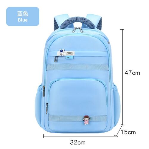 Cartable pour collégienne de 3e, 4e, 5e à 6e année, ultra léger, imperméable, réduisant la charge, protégeant la colonne vertébrale, grande capacité SHB844