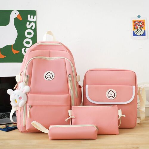 Cartables pour femmes, beaux sacs à dos de grande capacité, sacs à dos en tissu Oxford multi-pièces de style coréen SHB3686