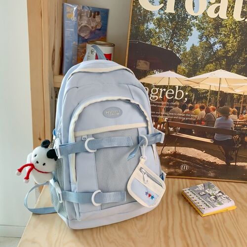 Sac d'école léger de style japonais pour femme, sac à dos frais pour lycéenne, sac de voyage SHB3680