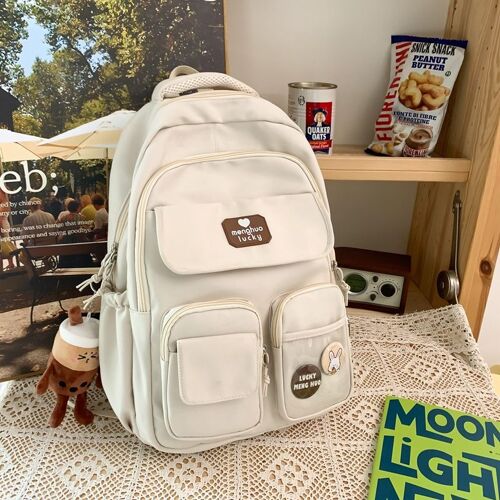 Sac d'école style féminin style coréen sac à dos d'étudiant du secondaire de grande capacité sac à dos de troisième à sixième année SHB3653