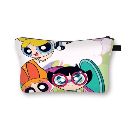 Powerpuff filles filles dessin animé grande capacité sac cosmétique trousse de toilette fournitures voyage sac de rangement chaud SHB1344