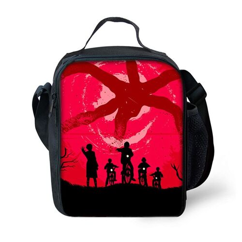 Sac à déjeuner à bandoulière avec dessin animé Stranger Things 4, sac de pique-nique en plein air SHB2221