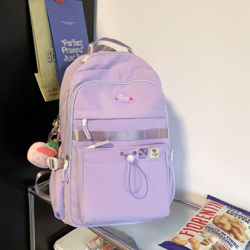 Sac à dos Campus simple, polyvalent et léger pour les collégiennes et lycéennes de la première saison de style cartable, style coréen, sac à dos de grande capacité SHB3878