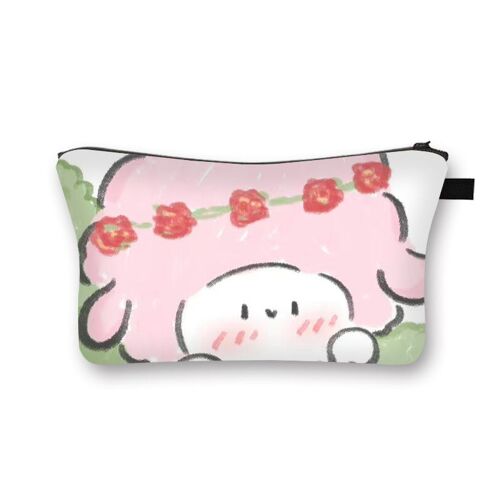 Sanrio ¿ sac de rangement portable de grande capacité, sac à cosmétiques imprimé à la mode pour femmes, pochette SHB1430
