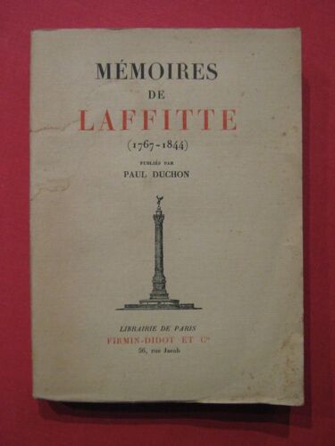 Mémoires De Laffitte (1767-1844)