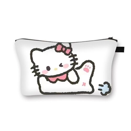 Sanrio ¿ sac de rangement portable de grande capacité, sac à cosmétiques imprimé à la mode pour femmes, pochette SHB1444