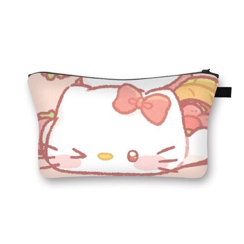 Sanrio ¿ sac de rangement portable de grande capacité, sac à cosmétiques imprimé à la mode pour femmes, pochette SHB1453
